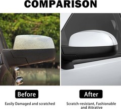 Side View Mirror Covers Caps Top Half Compatible with Silverado Tahoe Subur