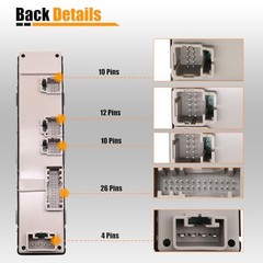 15883323 Front Driver Side Master Power Window Switch Assembly Compatible with