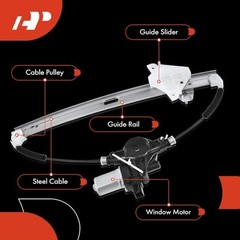 Power Window Regulator with Motor and One-Touch Up Down Front Driver Side (LH)