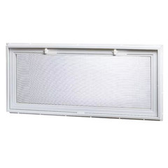 46.25 In. X 21 In. Standard Glass White New Construction Single-Pane Hinged Viny