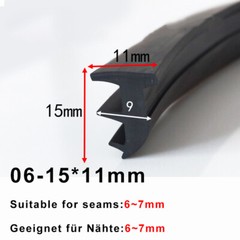 Rubber Window Door Gasket Seal Strip Glass Fixed Repair Seal Waterproof Layer