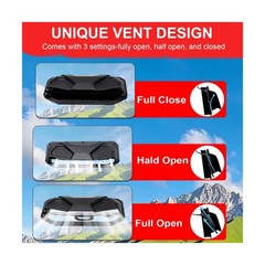 StarknightMT UForce 600 Front Windshield Vented Scratch Resistant Window Comp…