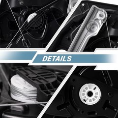 Window Regulator Driver Side Without Motor for Front Left Side Compatible with