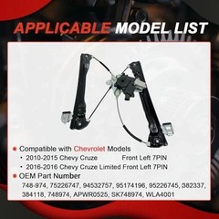 748-974 Power Window Regulator with Motor Compatible Front Driver Left Side
