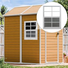 NeatiEase 2 Pack Shed Window, 12 x 18 Flush Mount Window with Tempered Glass and