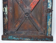 Antique Wooden Wall Décor Window Panel Frame Original Old Hand Crafted