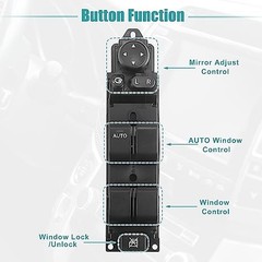 Front Left Driver Side Power Window Switch Fit for Mazda 2 M2 2007-2013