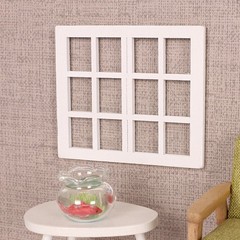 8pcs Dollhouse Window Frame Models – Wooden Miniature Bedroom Furniture For