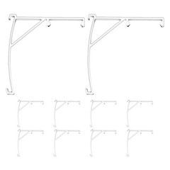 10 Pcs Blind Valance Clips Vertical Attachment Brackets Support Drapery