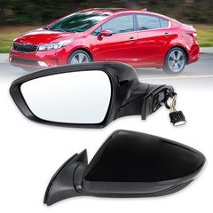 Left Driver Side Mirror Compatible with 2017 2018 Kia Forte with Manual L-5Pins