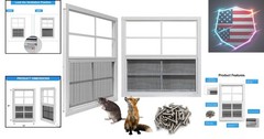 Upgraded Shed Windows 2 Pack, 30″ x 36″ Windows with Tempered Glass and Stain…