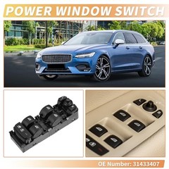 Front Left Driver Side Power Window Switch for Volvo S60 S90 V60 No.31433407