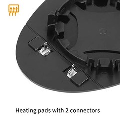 Mirror Glass Heated with Backing Plate Driver Side Left Side Rear View Mirror