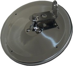 6″ Center Mount Convex Mirror, Stainless Steel, 1 Pack