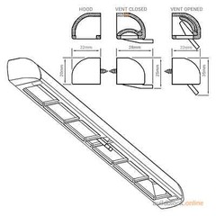 Trickle Vents for windows Slot Air Ventilation Grille Double Glazed uPVC pvc