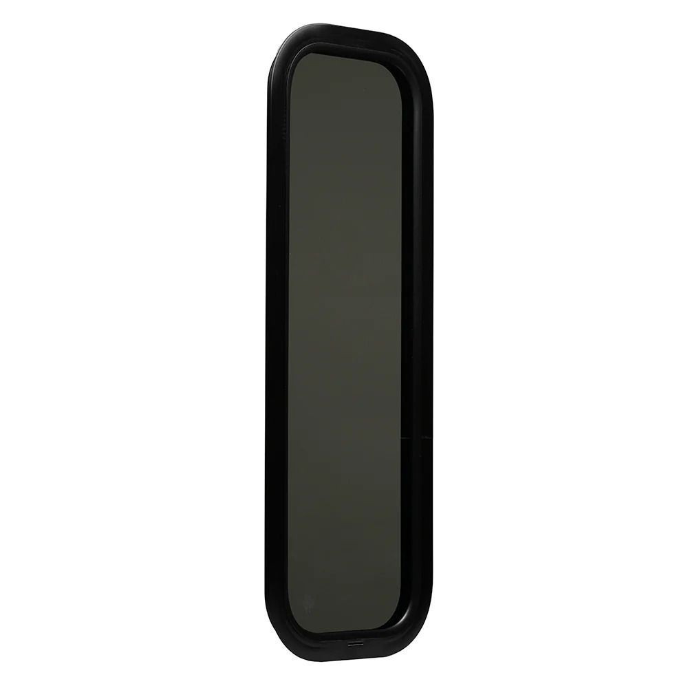 RecPro 12″ x 35″ Fixed RV Window | Black Trim Ring | Tempered Glass