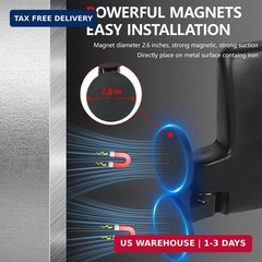 Tractor Mirrors, Strong Magnetic Side Mirrors for Tractors, Forklifts, Lawn Move