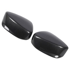 1 Pair Carben Fiber Style Side Mirror Cap Cover For European