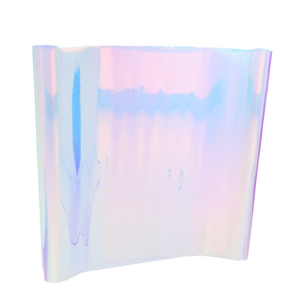 1 Set Reusable Iridescent Glass Tint Decorative Privacy Window Film Multicolor
