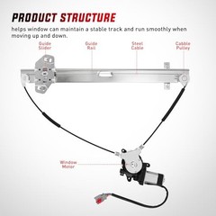 Power Window Regulator with Motor Assembly Replacement 741-303 Front Passenger
