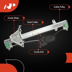 Rear Passenger Side Power Window Regulator, Without Motor | for Toyota