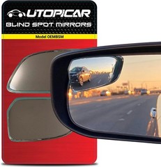 Convex Blind Spot Mirrors 2 Pack – Car Side Mirror Blindspot Elim Color: Sedan