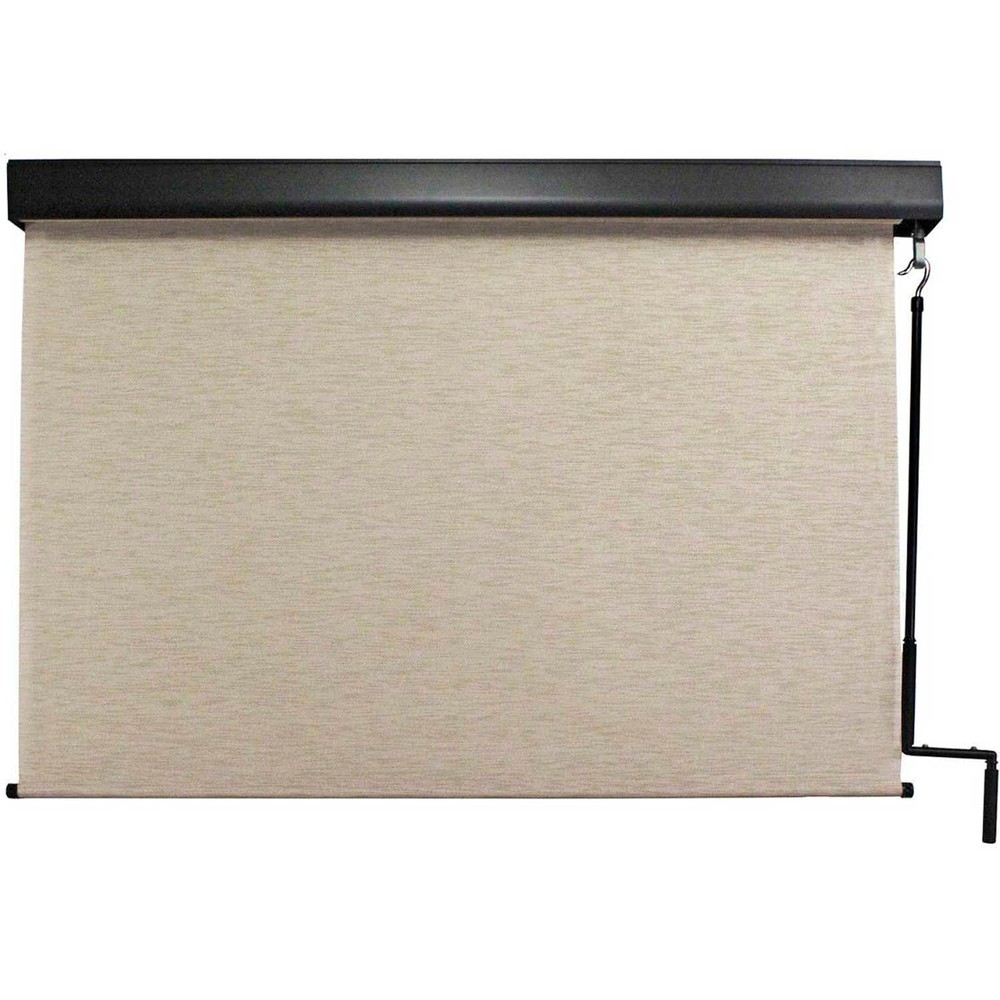 Keystone Pole Operated Sun Shade w/Valance Maui 72″W x 96″H