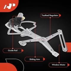 Side Power Window Regulator with Motor (2-Pin) | Compatible Front Passenger