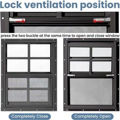 2 Pack Shed Windows,12″ x 18″ Small Sliding Windows,Flush Mount Windows with …