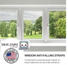 Anti-drop Wire Rope Window Safety Security Device Baby Child Stainless 🇺🇸 Made