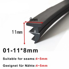 Rubber Window Door Gasket Seal Strip Glass Fixed Repair Seal Waterproof Layer