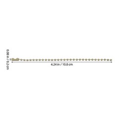 50Pcs Bronze Iron Ball Chains for Jewelry Making DIY Keychain Craft Connectors