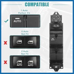 Front Left Driver Side Power Window Switch No.BBM266350B with Tool Window