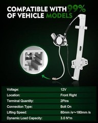 Power Window Regulator with Motor for:-Honda Accord Front Right Passenger Side