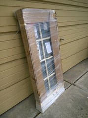 NEW: Nice Wood Home CASEMENT WINDOW w/ Aluminum Cladding & Grids 23×51