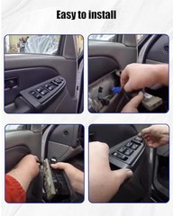 15883318 Master Power Window Switch w/Bezel Front Driver Gray Replace 15883318