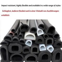 1-10 M Bubble Gasket Seal for UPVC Doors Windows Rubber Strip Draught Repair