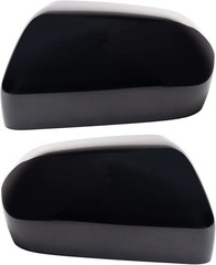 TRQ Driver and Passenger Side Mirror Cap Set Paint to Match Without Turn Signal