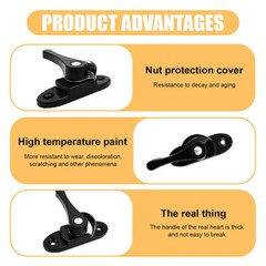 1PCS Accessories Sliding Doors Safety Lock Crescent Lock Window Lock Door Lock