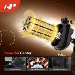 Front Left Driver Side Electric Power Window Regulator with 6-Pin Connector
