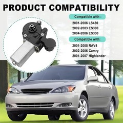 Toyota Camry 2002 2006 Front Left Driver Side Power Window Motor Compatible