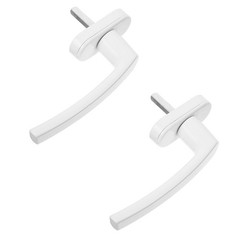 2 Pcs Inward Opening Window Handle Heavy Duty Lock Glass Aluminum