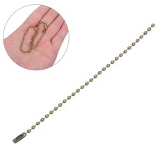 50Pcs Bronze Metal Ball Chain for DIY Keychains and Decorative Craft Use