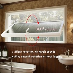 40x24in Windows for houses 360° Rotation Sliding Window Flush Mount Rotating