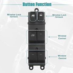 Front Left Driver Side Power Window Switch for Subaru Forester S12 2.0XS