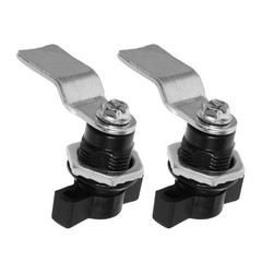 2Pcs Durable T Handle Cam Locks for Cabinet Black ABS Zinc Alloy Secure Latch