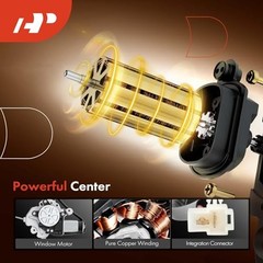 Power Window Regulator with Motor Compatible with Mitsubishi Rear Driver Side