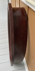 OVAL HOUSE/GARDEN SHED WINDOW 34”T x 22.5”W Stained WOOD FRAME Never Used