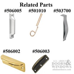 Sash / Cam Lock – Wood Sash Hardware, Stamped Steel – White