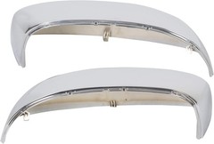 Pair Chrome Mirror Half Caps Compatible with 2007-2014 Silverado Sierra Ava
